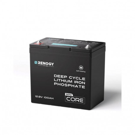 Renogy aku Core Mini 12V 100Ah LiFePO4 isekuumenev DuoHeat