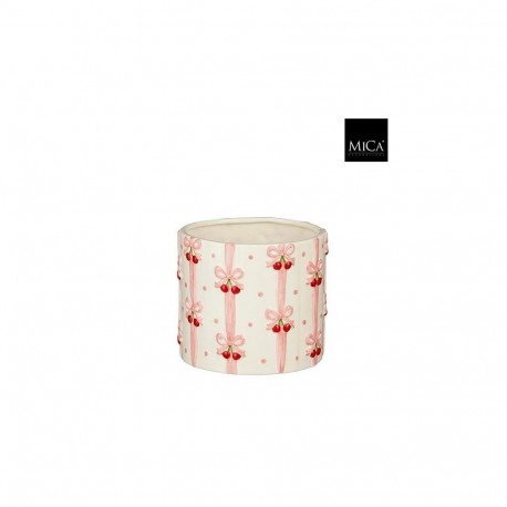 Lillepott Bow D16 H14CM, roosa