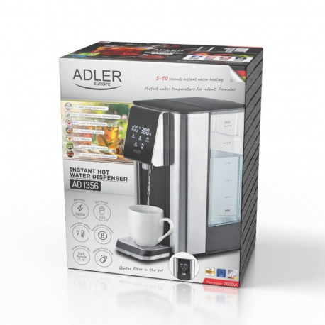 Water Dispenser - Adler AD 1356 2.5 L Black, Silver
