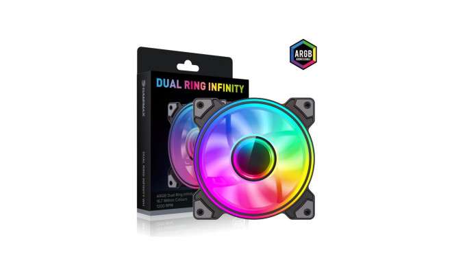 gamemax Case Fan | DUAL RING INFINITY BK | Black