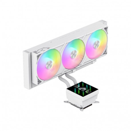 gamemax CPU Liquid Cooler | GLACIER 360 LCD WH | White
