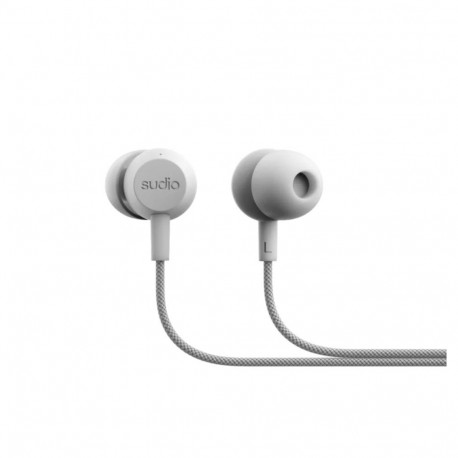 SUDIO Earbuds | V3 | USB-C | In-ear | Microphone | Grey White