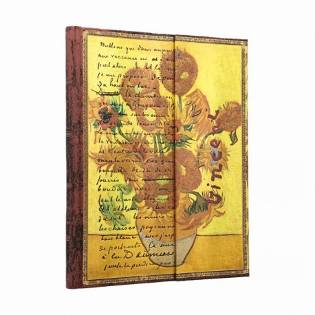 Märkmik Paperblanks Van Gogh Sunflowers Ultra ilma joonteta / valgete lehtedega