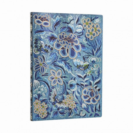 Raamatkalender 2027 Paperblanks Blue Willow Midi nädal horisontaalne