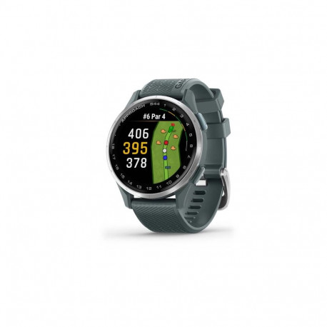 Garmin Approach S44 watch, Silver Aluminium Bezel with Twilight Silicone Band