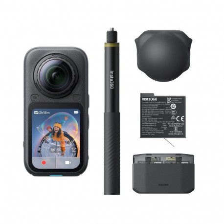 Insta360 seikluskaamera X6 Essentials Bundle 120MP 8K Ultra HD 25.4 / 1.1mm (1 / 1.1") Wi-Fi 196g