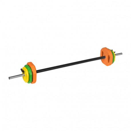 REBEL ACTIVE treeningkomplekt kokkupandava kangiga, malmraskused, 140cm, 20kg