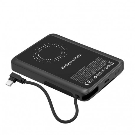 Kruger&Matz akupank 10000mAh Li-pol QC- ja PD-funktsiooniga, CCC-sertifikaadiga (Aasia riigid)