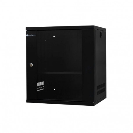 EMITERNET Light seinakapp 19'' 12U, jaotamata, lehtmetallist/klaasustega, 550×450×590mm (laius/sügav
