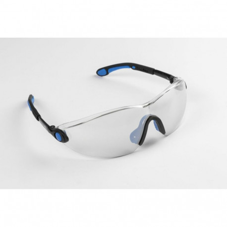 Hogert HT5K014 3D safety glasses, polycarbonate, mirrored lenses, UV filter, TPE, EN ISO 16321-1