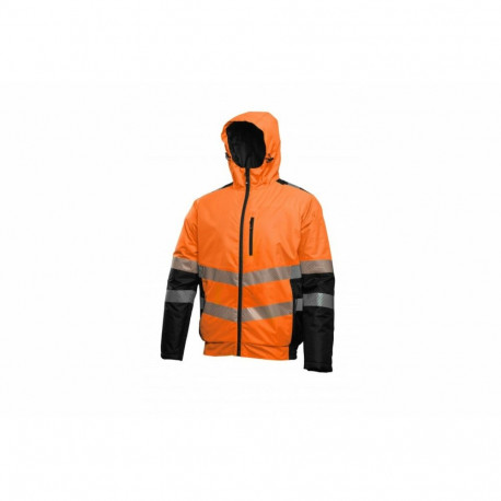 MILA insulated warning jacket HOGERT HT5K348-XL OXFORD 300D, 180 g/m², orange XL
