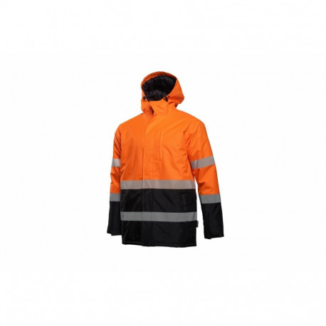 ADEL Insulated Warning Jacket, HOGERT, HT5K928-3XL, Orange, 3XL (58)