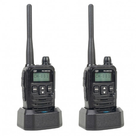 Komplektis 2 PNI DMR R45 kaasaskantavat raadiojaama, digitaalne ja analoog, 446 MHz, 16 digitaalkana
