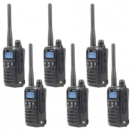 Komplektis 6 PNI DMR R45 kaasaskantavat raadiojaama, digitaalne ja analoog, 446MHz, 16 digitaalkanal