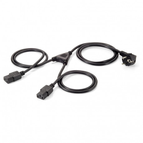 "Equip Y-Netzanschlusskabel Schuko -> 2x IEC C13 St/Bu"