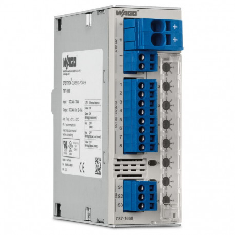WAGO elektrooniline kaitselüliti 787-1668 EPSITRON® DC 24V 8x10A