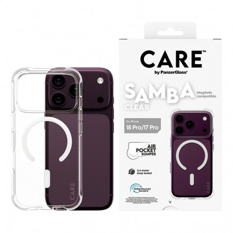 CARE by PanzerGlass ümbris iP17/18 Pro Samba, läbipaistev MS, valge