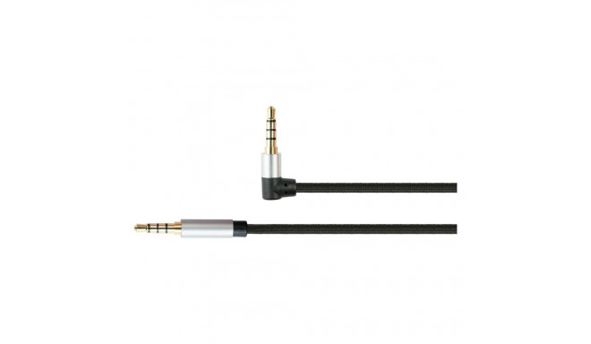 "Python Audiokabel 4-pol. Klinkenst. eins. gew. schwarz 1m"