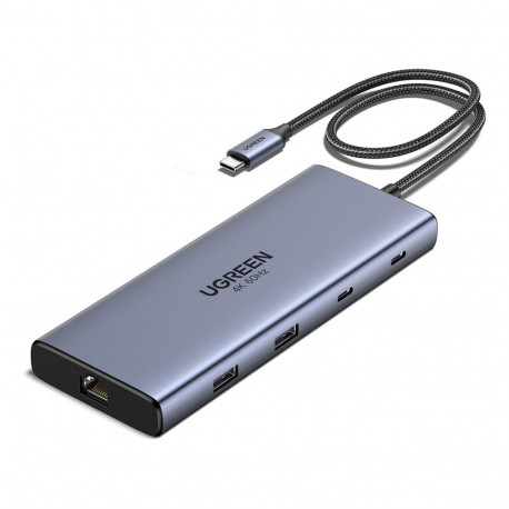 "UGREEN Hub 10 en 1 3xUSB3.2/USB-C/HDMI 4K *15596"