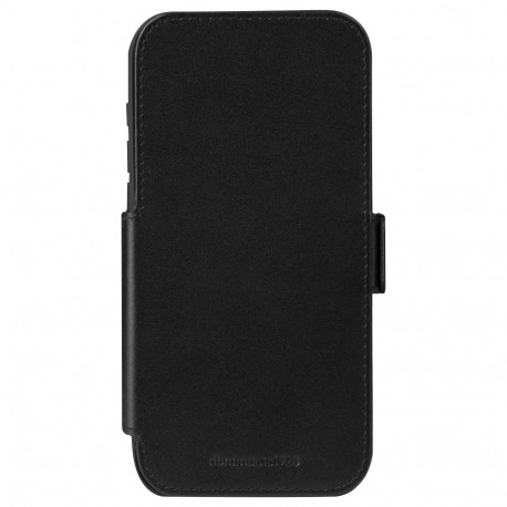 "dbramante1928 Copenhagen - Flip-Hlle fr Mobiltelefon - genarbtes Leder - Schwarz - fr Apple iPhone 