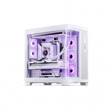 "Jonsbo TK-4 Gehäuse, Midi-Tower, ATX, Tempered Glass - weiß"
