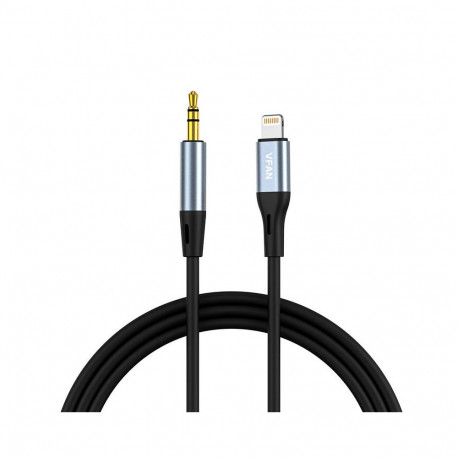 Cable VFAN L05 Lightning to mini jack 3.5mm AUX, 1m (gray)