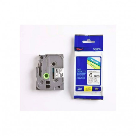 Markeerimislint Brother TZE-211, 6mm must/valgel