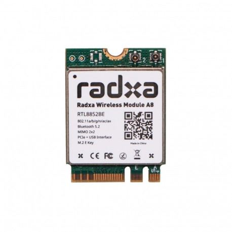 ALLNET Radxa juhtmevaba moodul zbh. M.2 WiFi 6 ja BT5.2 A8