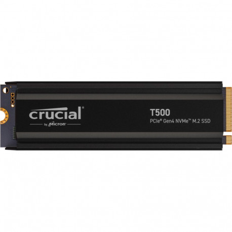 "M.2 4TB Crucial T500 (schwarz, PCIe 4.0 x4, NVMe, M.2 2280, mit Heatsink)"