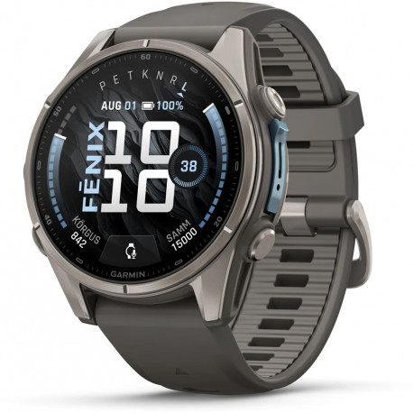 Garmin fenix 9 43mm, titanium/pebble gray