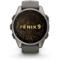 Garmin fenix 9 43mm, titanium/pebble gray