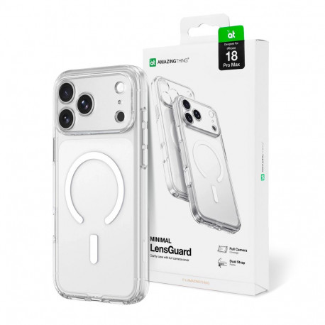 AmazingThing Minimal Mag Lens Case for iPhone 18 Pro Max with Camera Cover and Lanyard Mount Compati