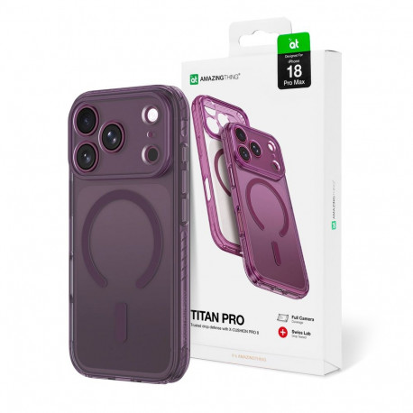 AmazingThing Titan Pro Lens Case for iPhone 18 Pro Max with Camera Cover and Lanyard Mount, Compatib