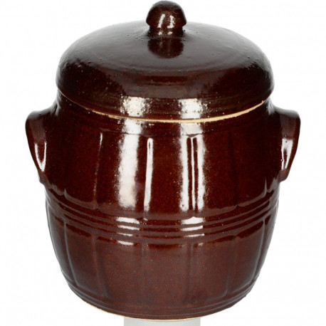 Browin 771306 Stoneware crock with lid, 4.5L, for pickling