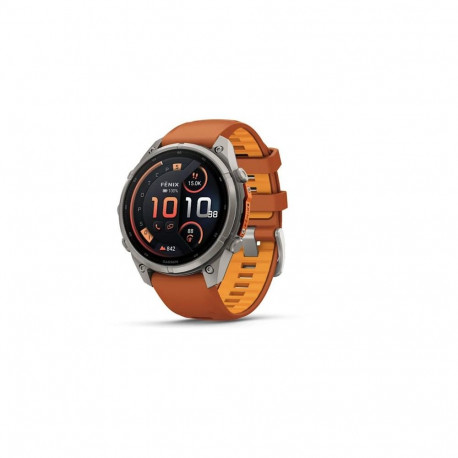 Garmin fenix 9 Pro nutikell, inReach, 47 mm, titaanist korpus ja sügisoranži/säravoranži silikoonrih