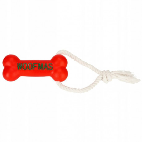PAKA ZWIERZAKA koeramänguasi "Woofmas" kondiga köis 13cm