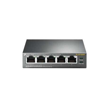 TP-Link võrgulüliti TL-SF1005P haldamata Fast Ethernet (10/100) Power over Ethernet (PoE), must