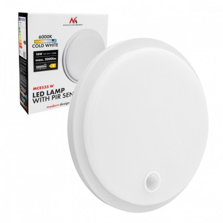 LED lamp with motion PIR sensor MCE535 W