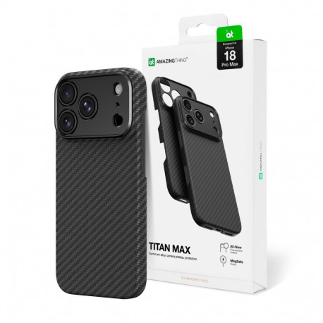 AmazingThing AmazingThing Titan Max Lens Case for iPhone 18 Pro Max in Aramid Fiber with Camera Cove