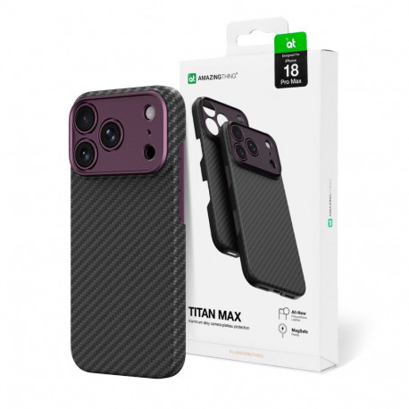 AmazingThing AmazingThing Titan Max Lens Case for iPhone 18 Pro Max in Aramid Fiber with Camera Cove