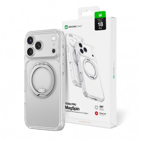 AmazingThing AmazingThing Titan Pro Spin Lens Case for iPhone 18 Pro with Rotating Ring and Lanyard 