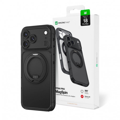 AmazingThing AmazingThing Titan Pro Spin Lens Case for iPhone 18 Pro Max with Rotating Ring and Lany