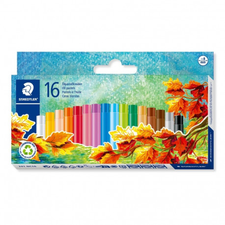 Õlipastellid 8mm Staedtler 16tk