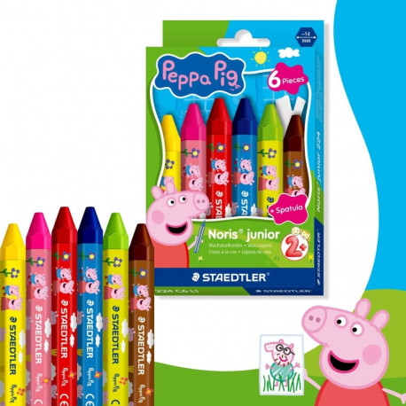 Rasvakriidid Staedtler Norix Junior Peppa 6tk