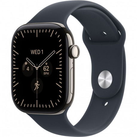 Nutikell Apple Series 12 LTE 42mm, Natural Titanium/Navy Blue Spo