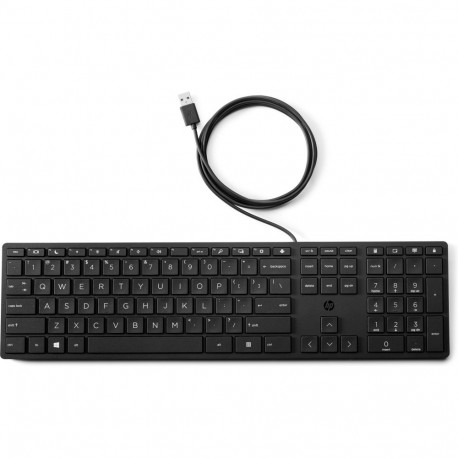 HP juhtmega lauaarvuti klaviatuur 320K (EU) US english QWERTY