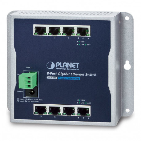 Planet gigabitine Etherneti võrgulüliti WGS-803, 8-pordiline