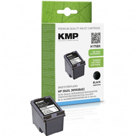 "KMP H175BX Tintenpatrone schwarz kompatibel mit HP N9K08AE 304 XL"