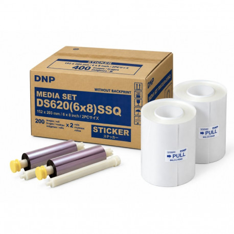 DNP Paper Snow Quartz 2 Rolls à 200 prints 15x20 for DS620