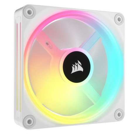 Corsair arvutikorpuse ventilaator iCUE LINK QX120 RGB 12cm, 3tk, valge